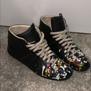 Maison Martin Margiela High Top Paint Drop Replica